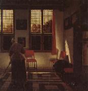 Pieter Janssens Elinga A Dutch Interior Sweden oil painting artist